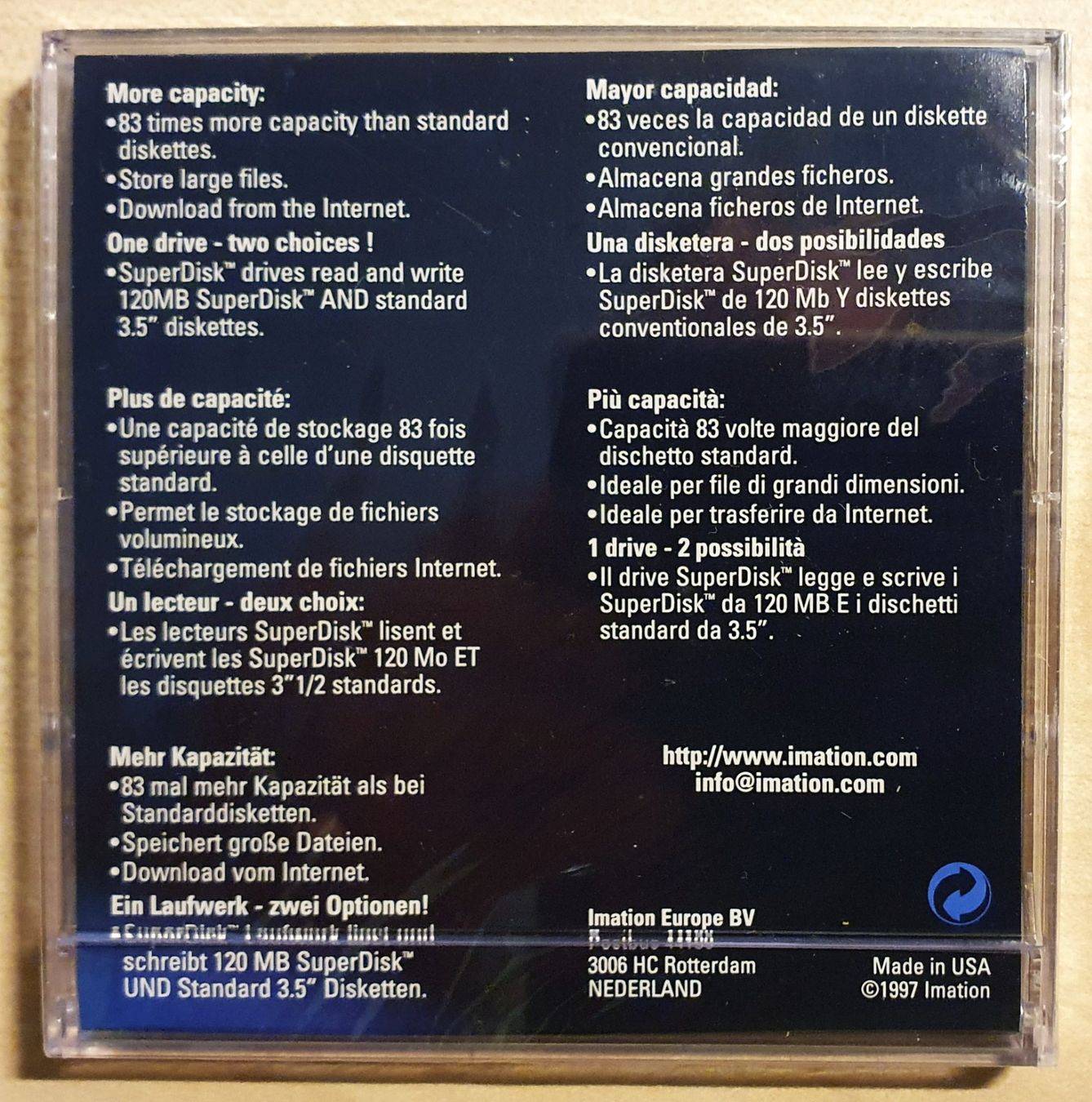 Disques durs: LS 120  Super Disk von Imation – Neuf avec emballage d'origine à Rüti ZH par Noldisax 1