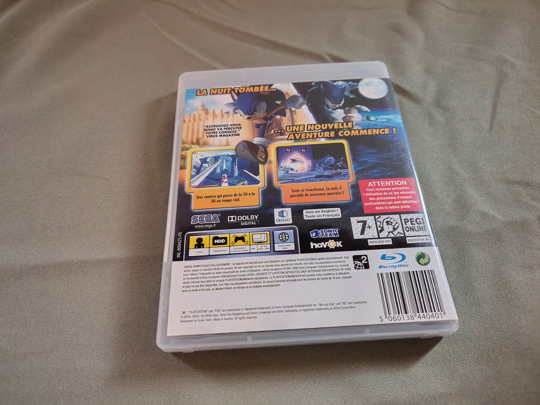 Sony Spiele: Jeu PS3 Sonic Unleashed – Gebraucht aus Saxon von dan_drn5 3