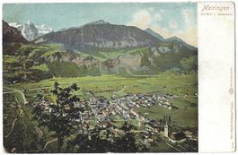 Meiringen  mit  Well  u.  Wetterhorn