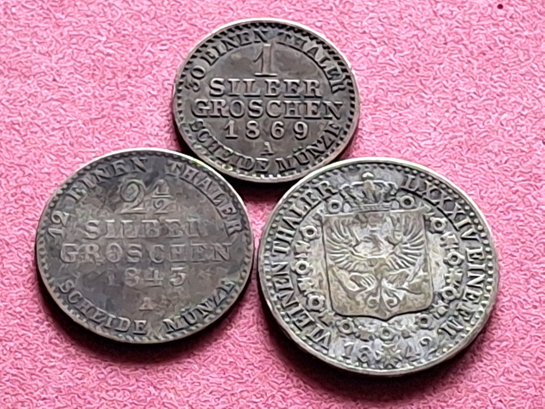 Tutti le monete: PREUSSEN - SILBERLOT 1842 - 1869 – Usato da Boniswil venduto da dpd4coins 1