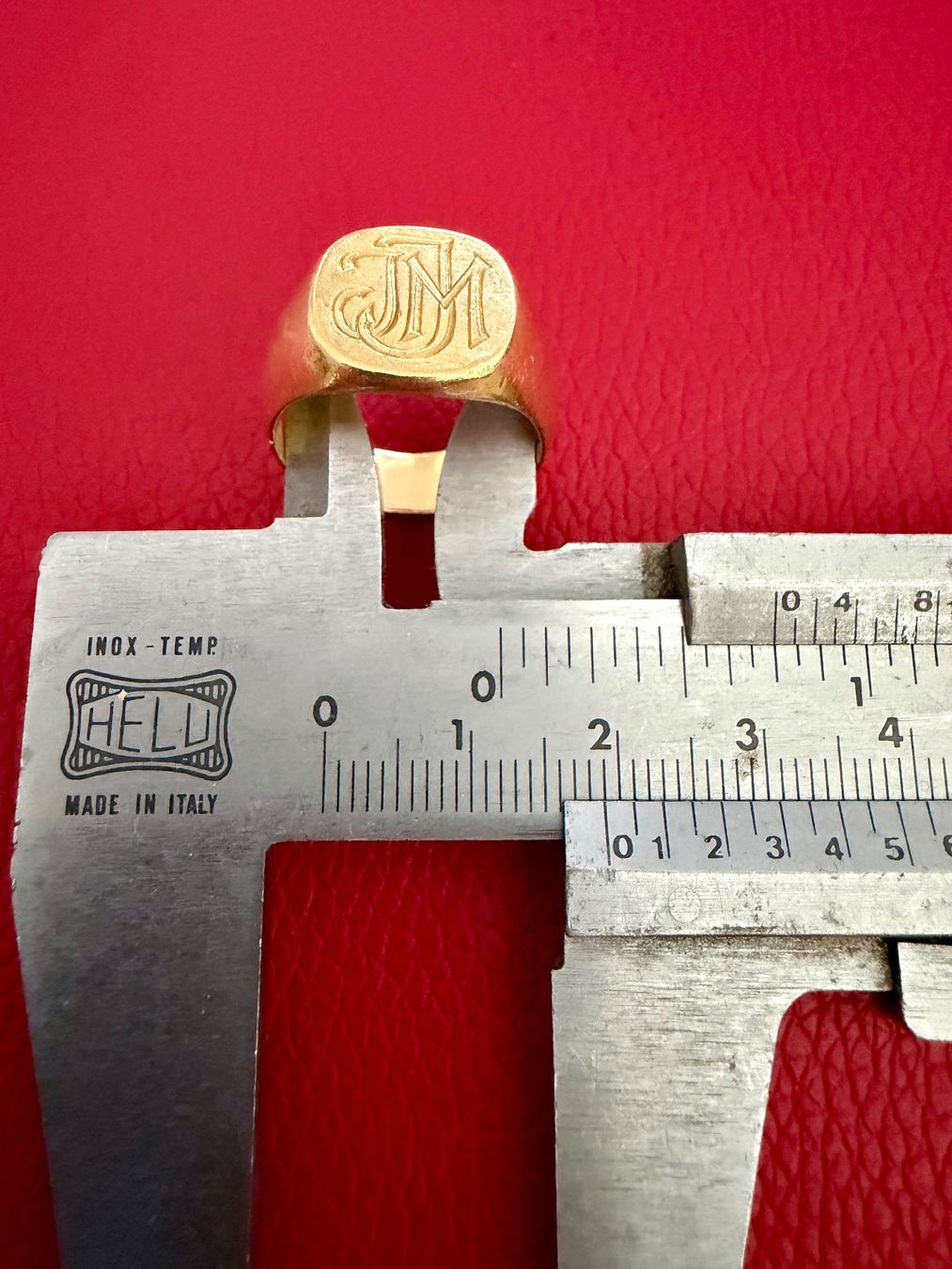 Anelli: Bague or 750 initiale JJM gravée 17,07 gr – Usato da Lausanne venduto da Ranger19 1