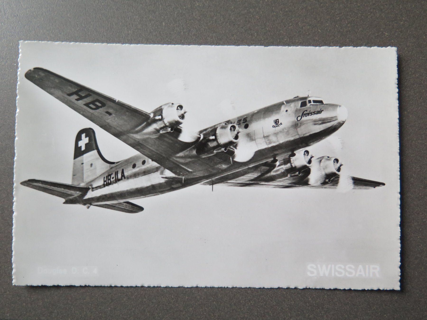 Cartes postales: SWISSAIR - DOUGLAS D.C. 4 – D'occasion à Wittenbach par lipasal