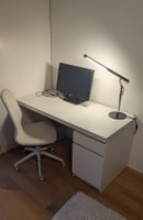 Schreibtisch Ikea MALM weiss inkl. Bürostuhl