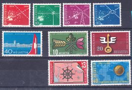 Werbe Nr. 309-312, 313 + 316-319, postfrisch**