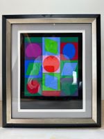 Victor Vasarely orig. Siebdruck Sig. Lim. Microcosmos Cubes