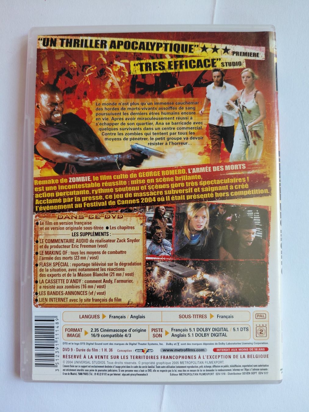 Tous les DVDs: L'armée des morts – D'occasion à Denges par Hellboy10 1
