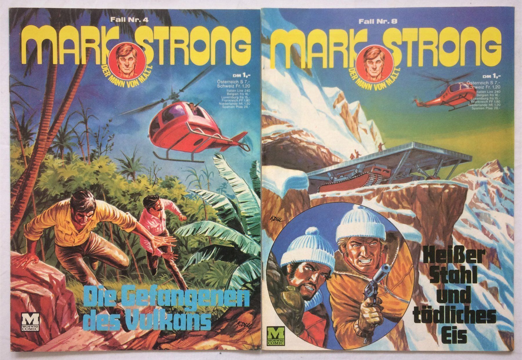 Fumetti: MARK STRONG - Hefte - Fall Nr.4+Nr.8 – Usato da Schaffhausen venduto da durruti