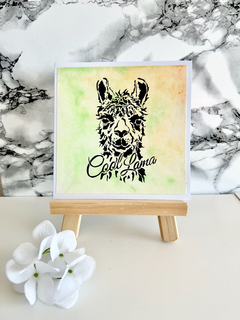 Cartoline: Coole Lama Karte, handgemacht, Geschenkidee – Nuovo e nell'imballaggio originale da Hitzkirch venduto da cindys_handwerk