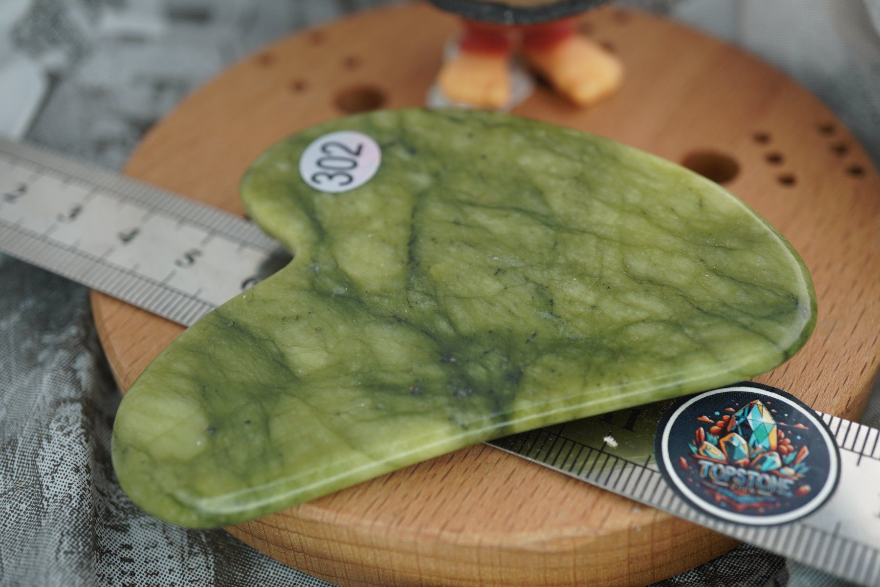 Minerali & Pietre curative: Gua Sha Massage-Stein  Nephrit Jade   ab 1.- – Nuovo e nell'imballaggio originale da Eschenbach SG venduto da topstone 3
