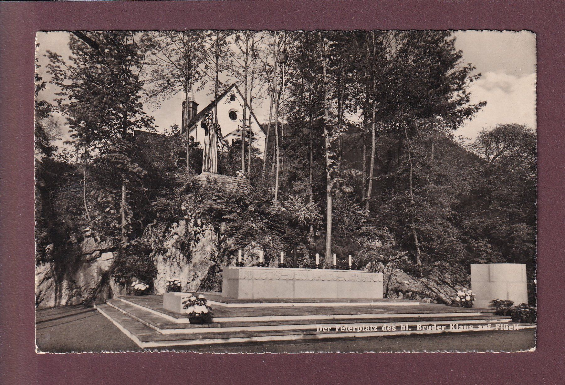Cartoline postali: FLÜELI - Feierplatz - 1949 – Usato da Pully venduto da nicecards