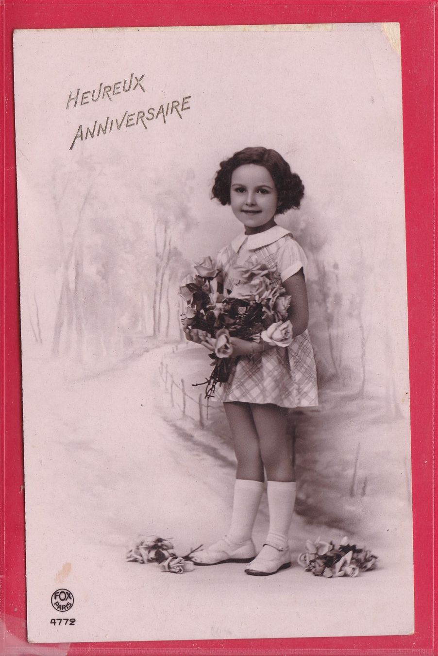 Ansichtskarten: HEUREUX ANNIVERSAIRE, 27.1.1941 – Gebraucht aus Oberrieden von Gebirgsstelze