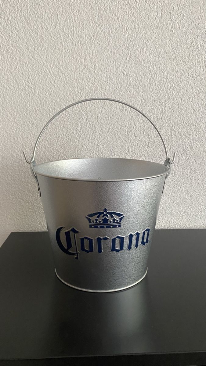 Sonstiges für Haushalt & Wohnen: Corona Eiskübel Metall silberfarben Eimer metallisch Bier – Neu und originalverpackt aus Hochwald von _biene_