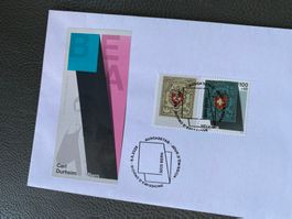 175 Jh Bundesbriefmarken BEA 25 2er Steg Ag Tg Vollstempel
