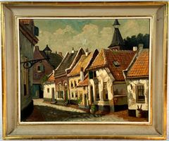 GEMÄLDE OEL/LEINWAND MIT RAHMEN GRÖSSE 60X50CM