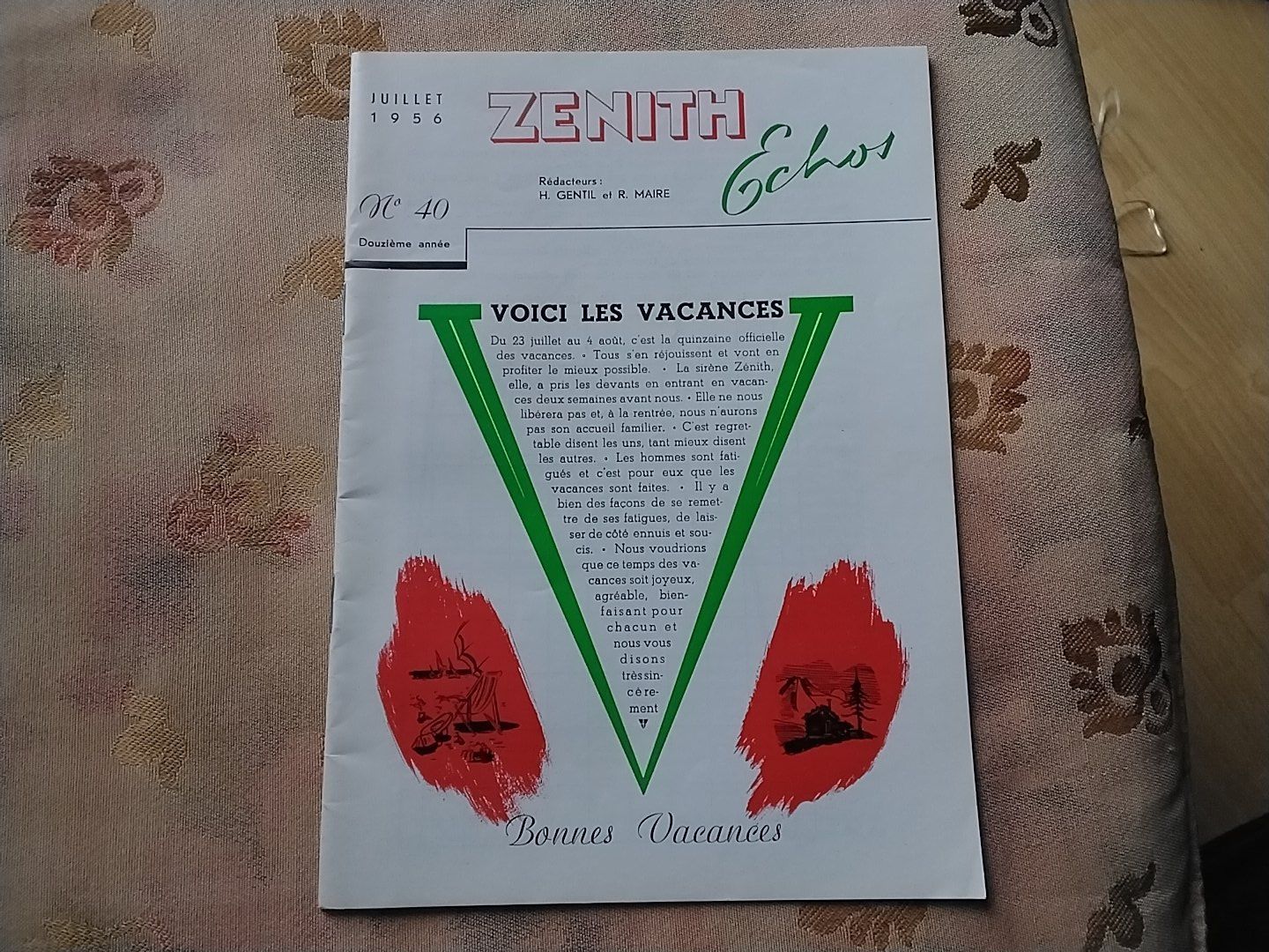 Riviste & Magazine: Zénith Echos Nr.40 1956, Zenith Personal Magazin – Usato da Biel/Bienne venduto da taki25