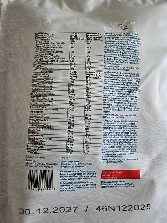 Lebensmittel & Spezialitäten: Moltein Pro – Neu und originalverpackt aus Uzwil von SuBo 1