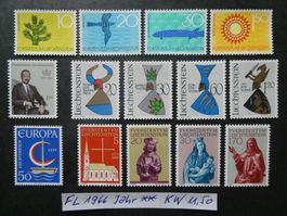 FL 1966 Jahr postfrisch zu 10% Katalog!!