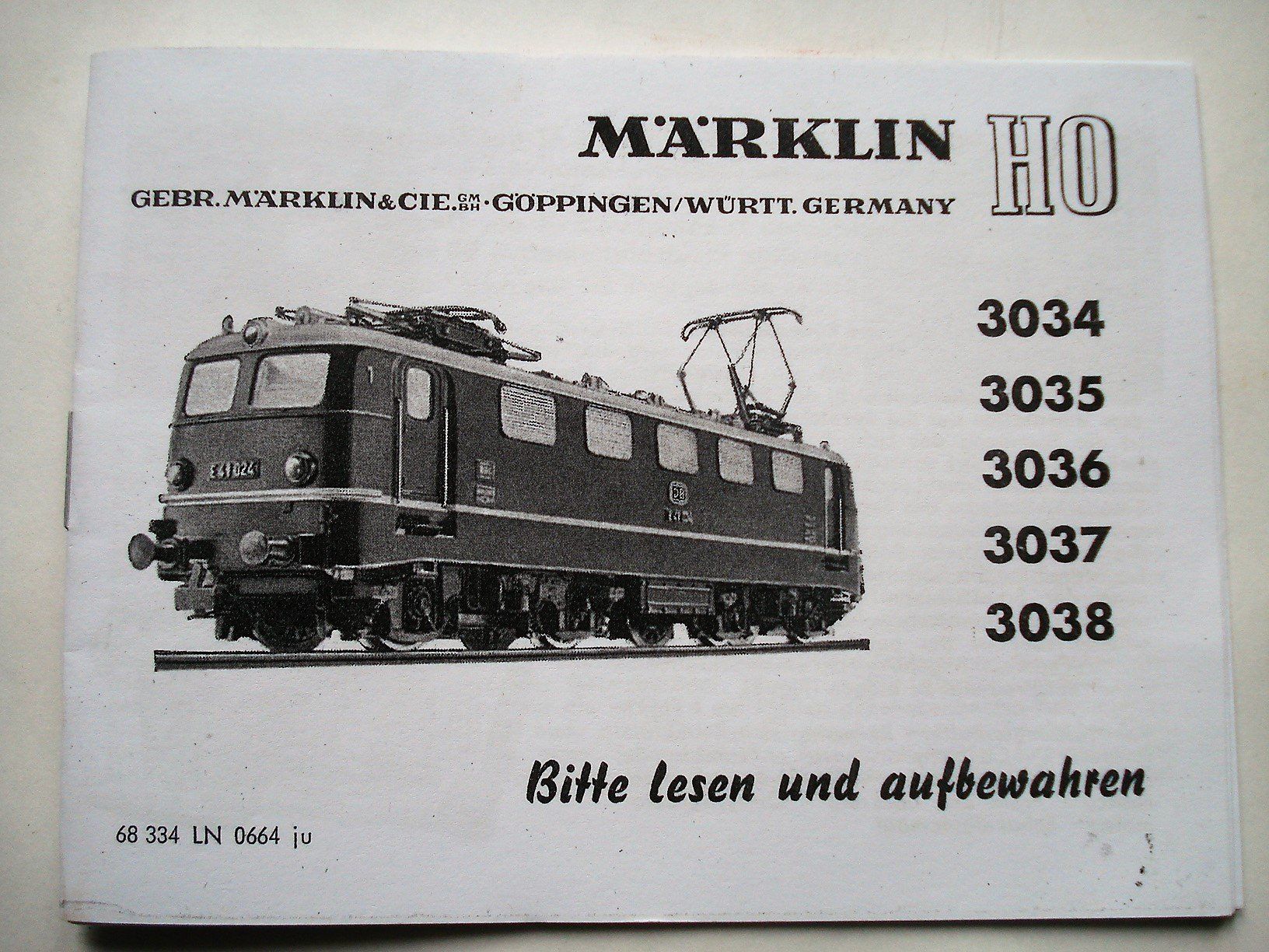 Märklin Modellini di ferrovie: Märklin Betriebsanleitung 3034 – Usato da Frauenfeld venduto da Fixtrix