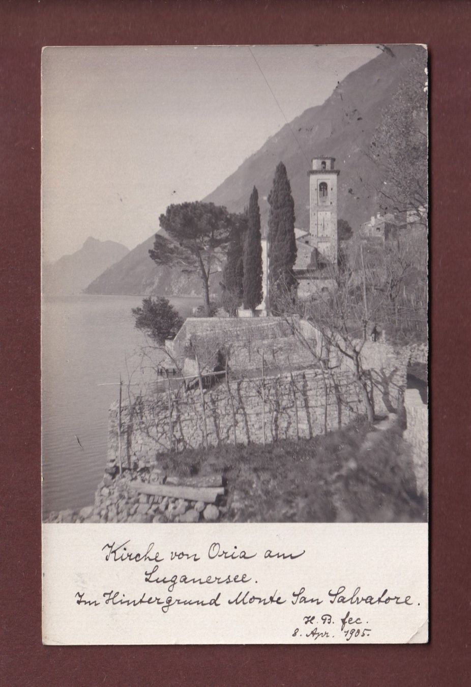 Cartes postales: Foto - ORIA - Chiesa - 1905 – D'occasion à Pully par nicecards-shop