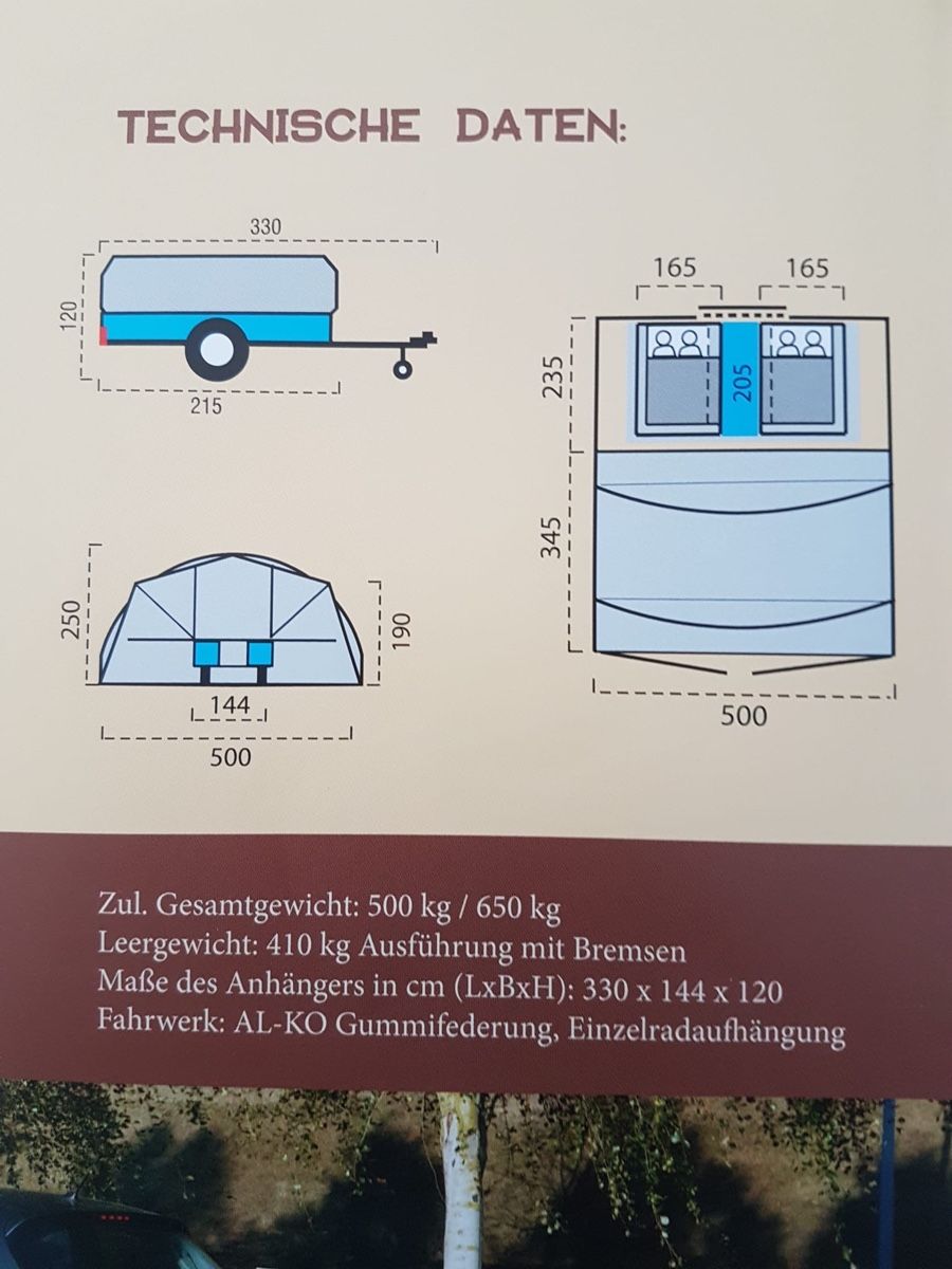Remorques: Zelt - Klapp- Anhänger Raclet - Trigano – D'occasion à Kesswil par Branca-01 2
