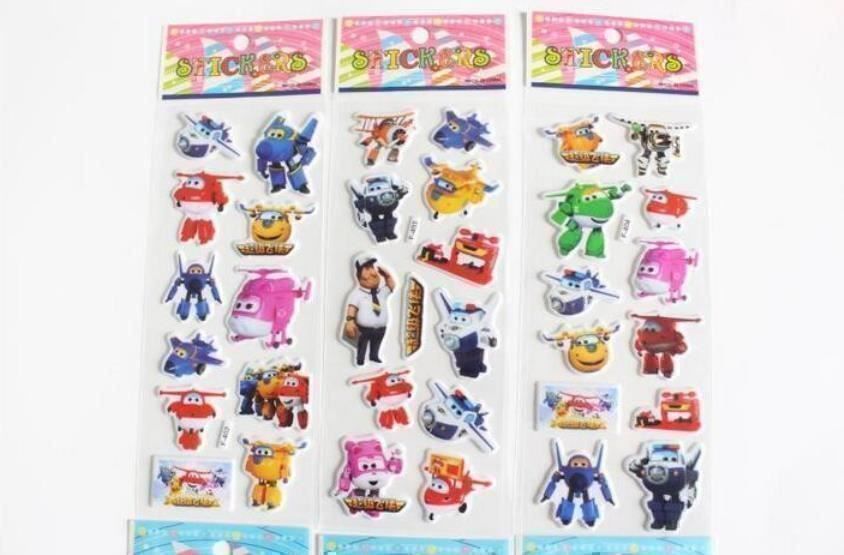 Sticker: 6 Bögen 3D-Sticker Super Wings – Nuovo e nell'imballaggio originale da Gurmels venduto da Swisspod 3