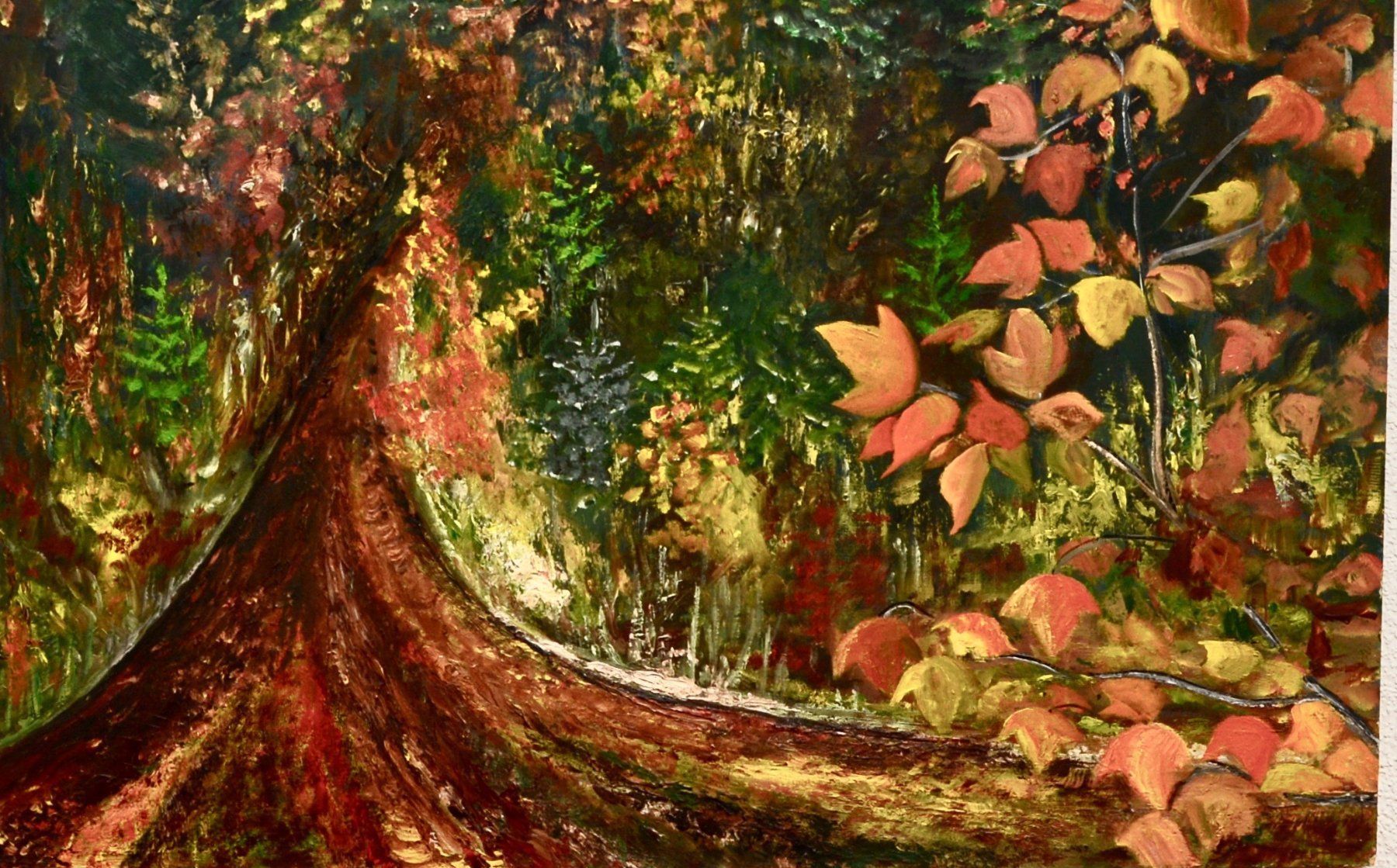 Gemälde: Herbstwald Ölgemälde, Original Landschaft, Unikat! – Gebraucht aus Oberkulm von Seebrise 1