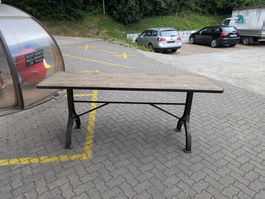 Tisch Industrial Look Metall Holz 250x80cm gebraucht