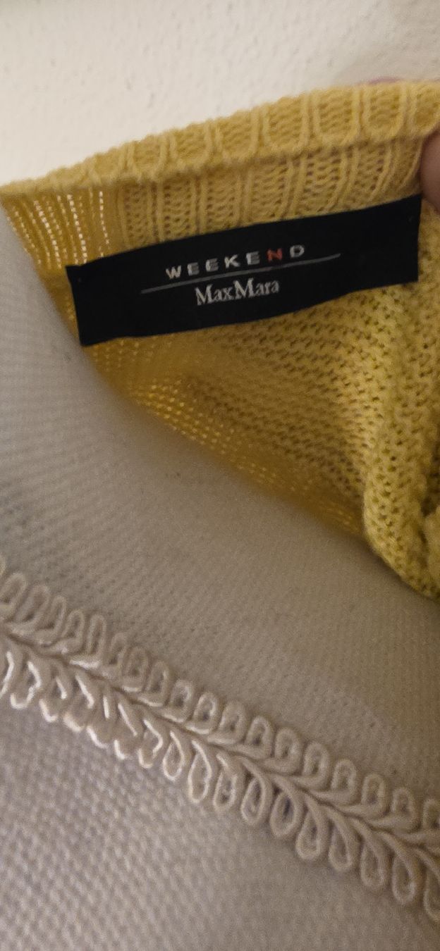 Max Mara Pullover & Sweatshirts: Pullover Weekend MaxMara gelb Strick Gr S – Gebraucht aus St. Gallen von mania03 2