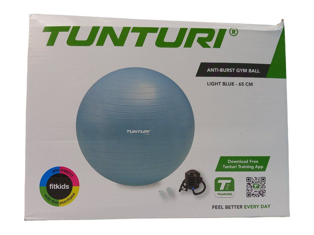 Tunturi Hometrainer: TUNTURI Gym Ball Hellblau 65 cm – Neu (gemäss Beschreibung) aus Hünenberg von Restwert_Zug