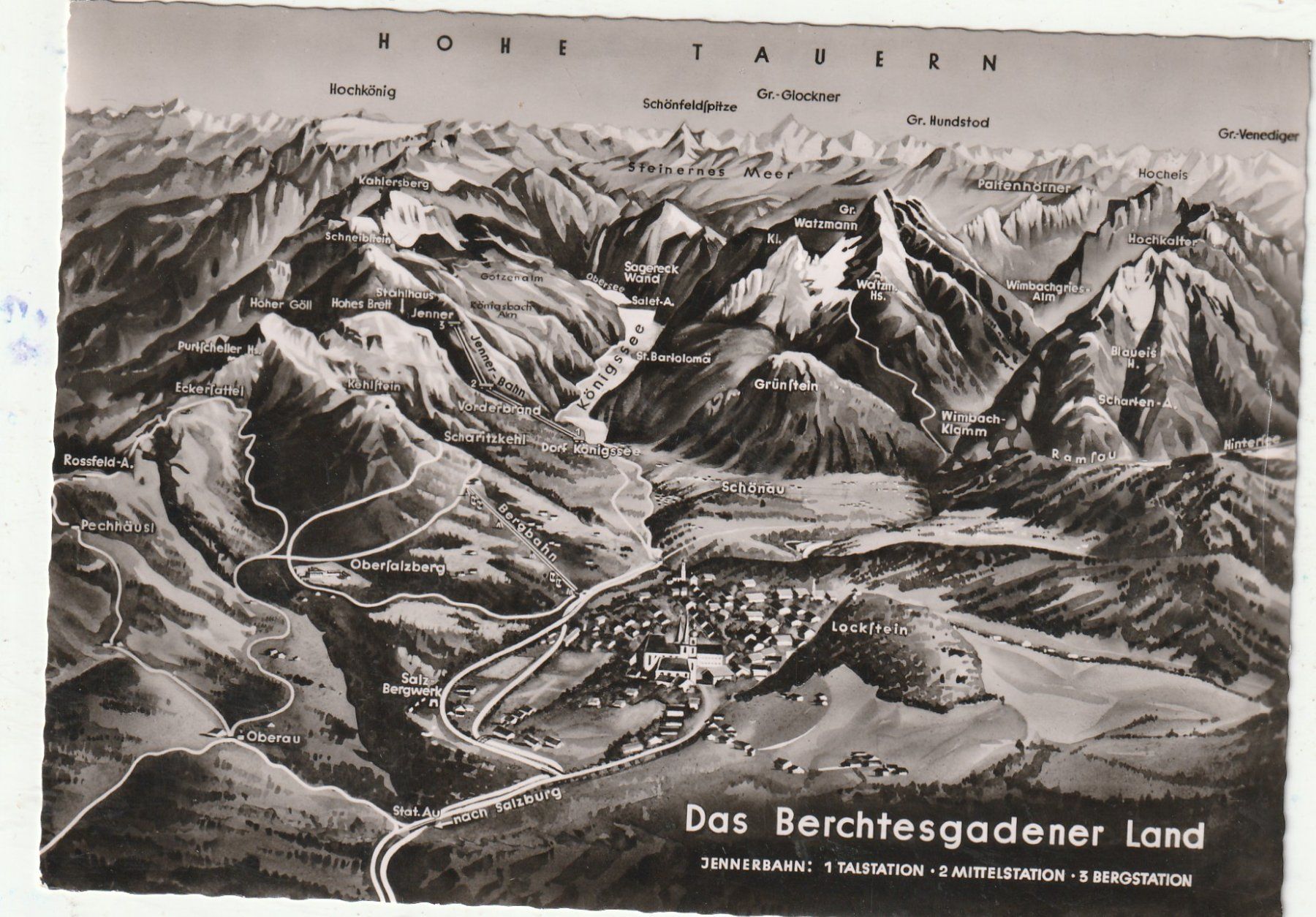 Cartoline postali: Panorama  Berchzesgadner Land – Usato da Lumbrein venduto da made02