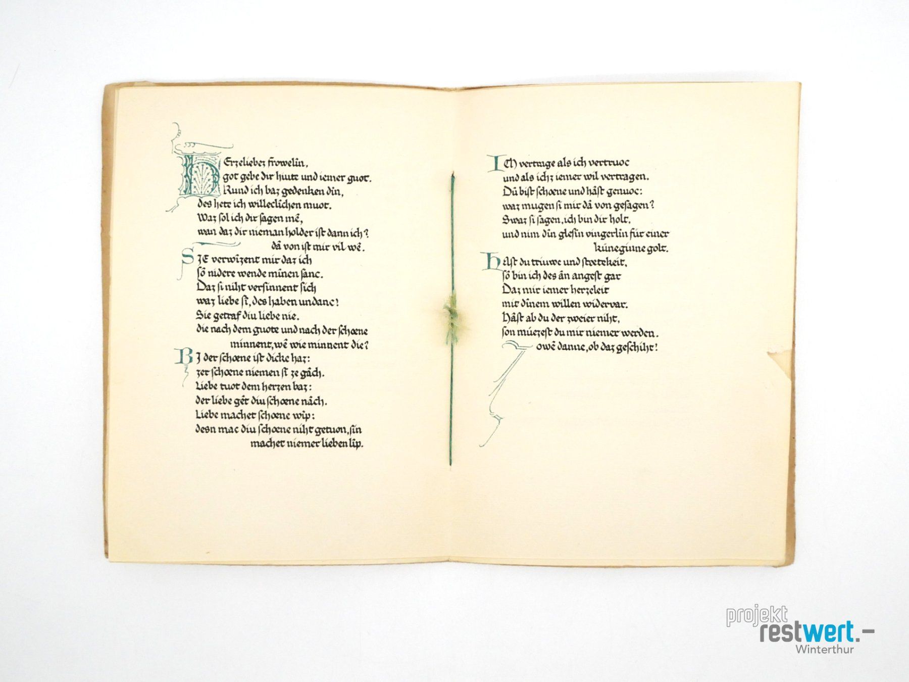 Libri: ANNA SIMONS - Altdeutsche Minnelieder – Usato da Winterthur venduto da Restwert_Winterthur 3