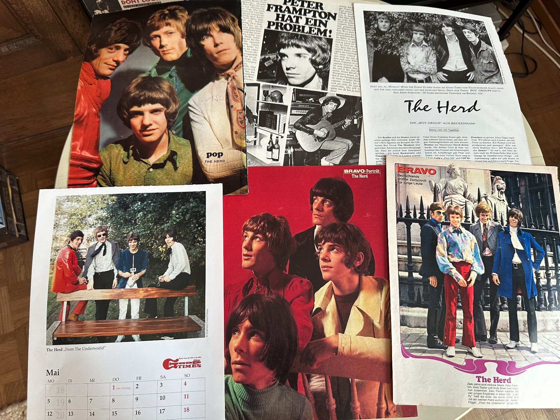 Zeitschriften & Magazine: PETER FRAMPTON HUMPLE PIE THE HERD grosse Bericht Sammlung – Gebraucht aus Basel von Partridge 3