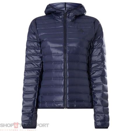 ADIDAS Kapuzen Daunenjacke, ultralight dunkelblau Gr.L 40-42