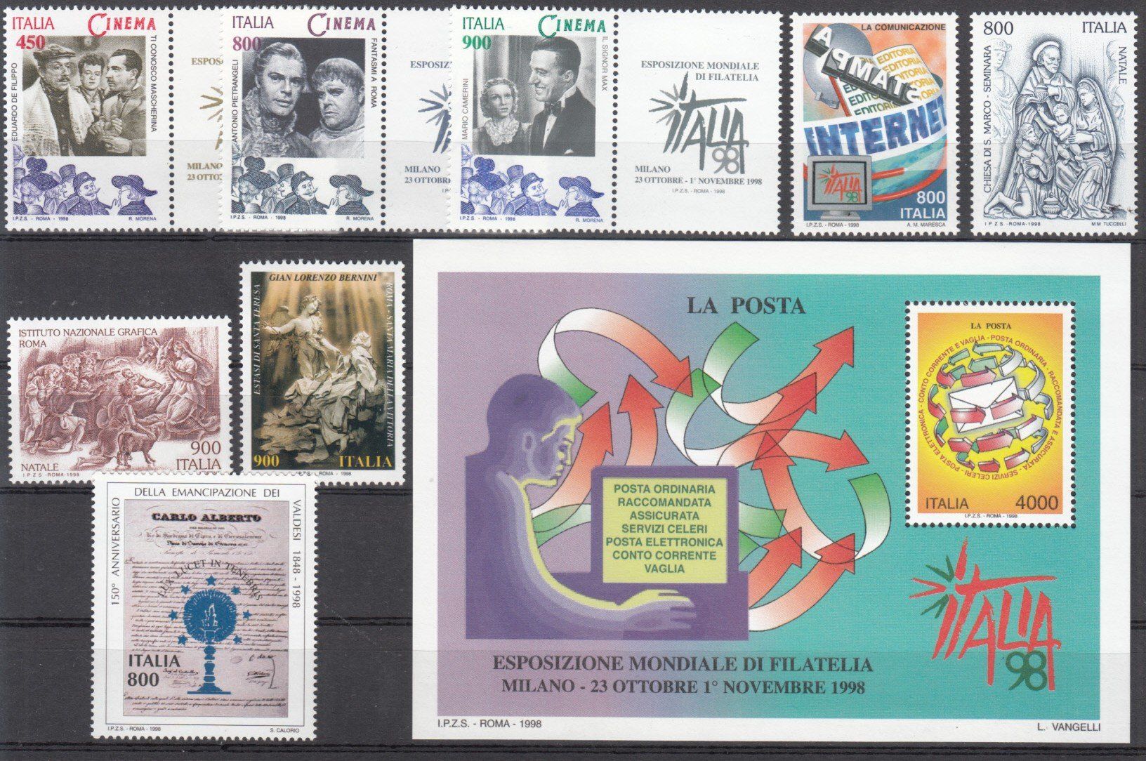 Tutti i francobolli: Italien 1998 postfrisch – Usato da Bürglen TG venduto da StampGraf 5