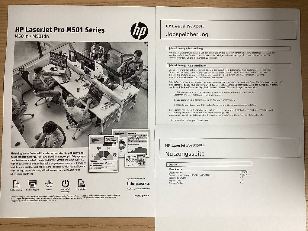 Hewlett Packard Drucker: Laserdrucker HP LaserJet Pro M501 – Gebraucht aus Jegenstorf von Evolo 4
