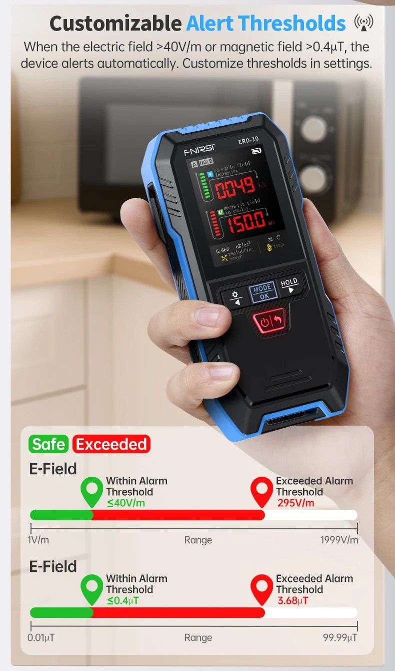 Misurare: NEU Elektromagnetischer Strahlungsdetektor / Détecteur EMF – Nuovo e nell'imballaggio originale da Isérables venduto da Wishlist 6