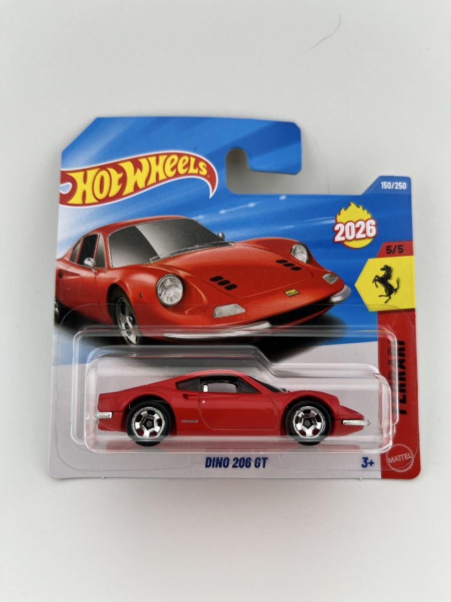 Hot Wheels Modellautos: Hot Wheels Ferrari Dino 206 GT – Neu und originalverpackt aus Rupperswil von Lennox86