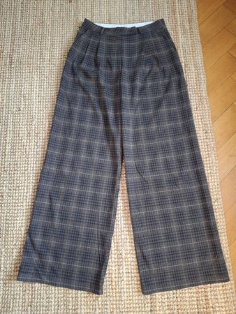 Pantalon à carreaux bruns La Petite Étoile T2