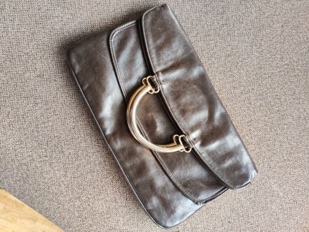 Handtasche, braunes Leder