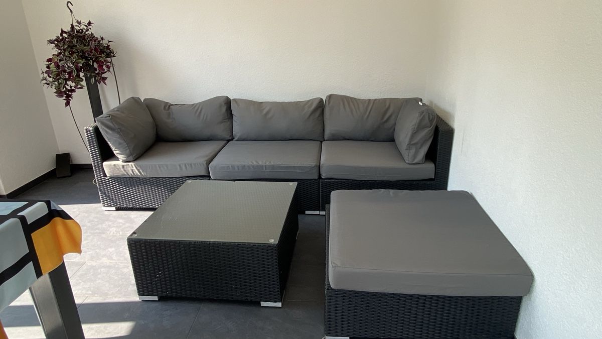 Divani: Lounge-Garnitur aus Polyrattan – Usato da Oberentfelden venduto da Cameramann 1