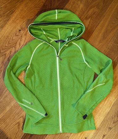 Norrona Zip Hood Jacket, Size S, Green