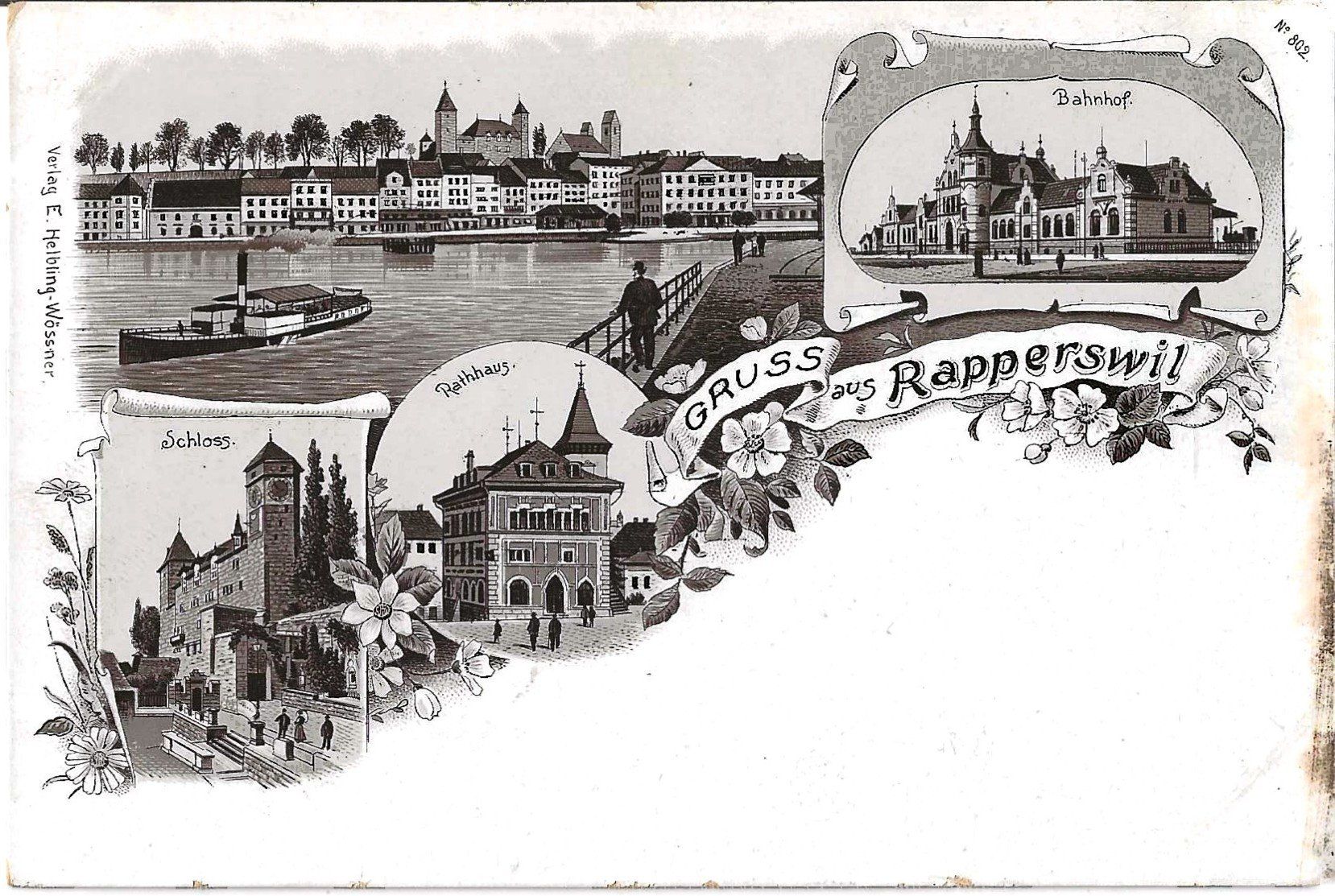Cartes postales: Karte Rapperswil – D'occasion à Zürich par Philacat11