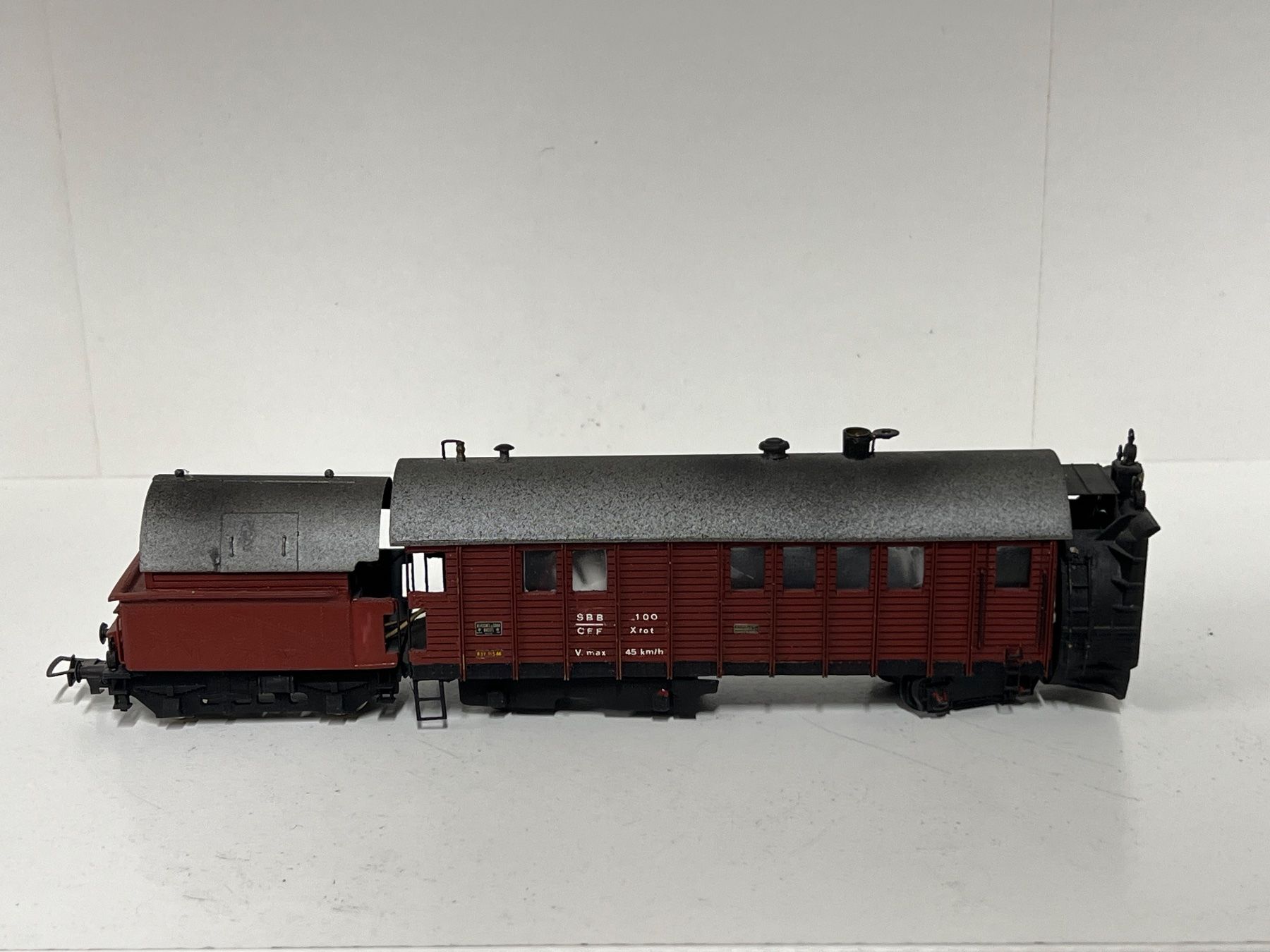 Trains électriques: Dampfschneeschleuder SBB Xrot 100 H0 DC Analog – D'occasion à Neuenhof par ludovicco
