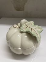 Pumpkin Shaped Box with Lid 24k gold