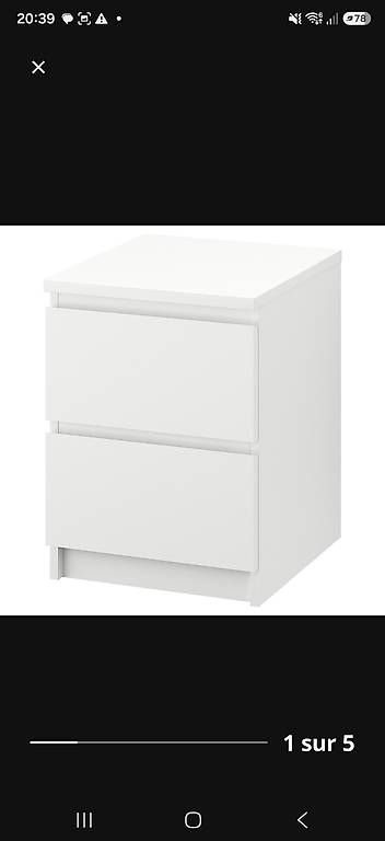 Comodini: Nachttisch, IKEA MALM, 2 Stück  – Usato da Zollikon venduto da apredour