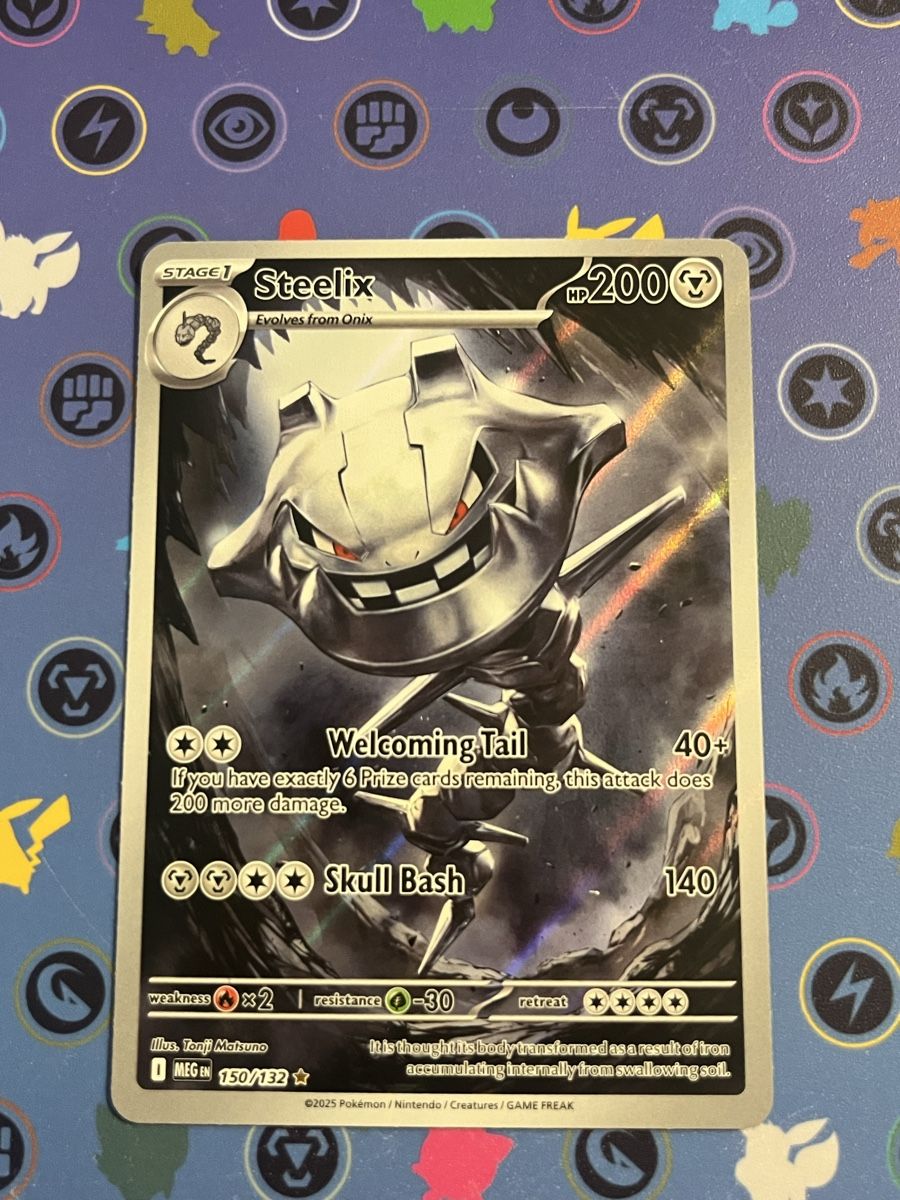 Pokémon Carte collezionabili: Pokémon Steelix 150 Mega Evolution – Nuovo (secondo la descrizione) da Le Grand-Saconnex venduto da Koko.hime_