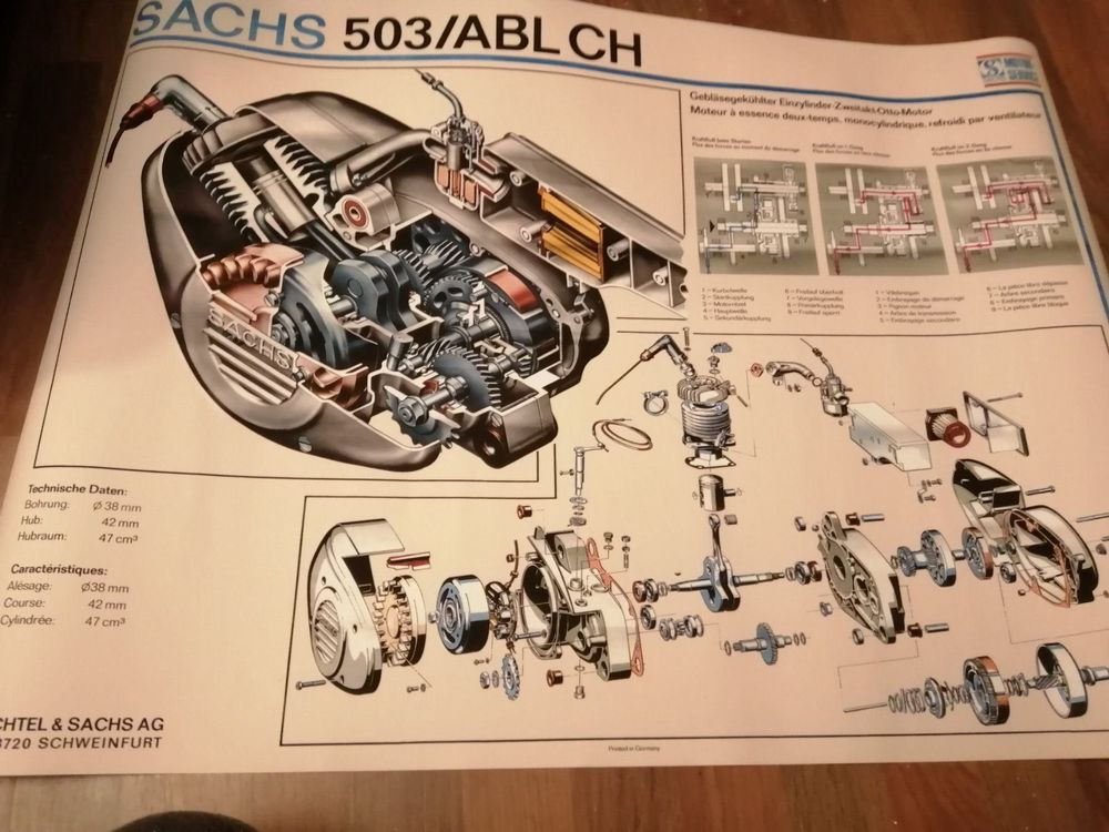 Motor Sachs 503 Poster Neu gem ss Beschreibung In Fulenbach F r CHF 