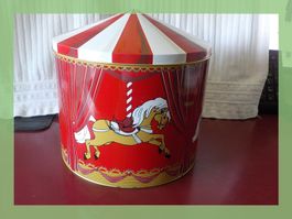 Karuselldose / Keksdose Blechdose Zirkus Design Vintage