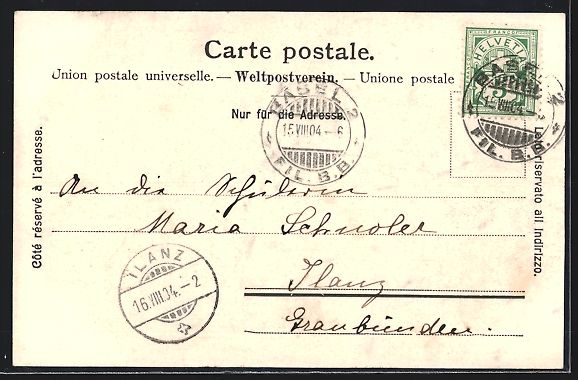 Cartoline postali: Basel, Totalansicht mit Elisabethenturm  – Usato da Berlin venduto da bartko-reher 1