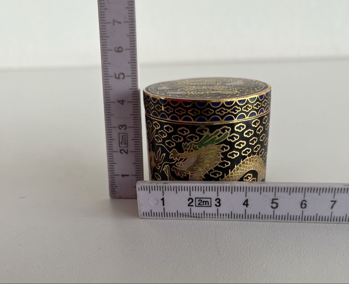 Tutte le decorazioni: Drachen - Cloisonné Deckel Dose – Usato da Wetzikon ZH venduto da seli03 9